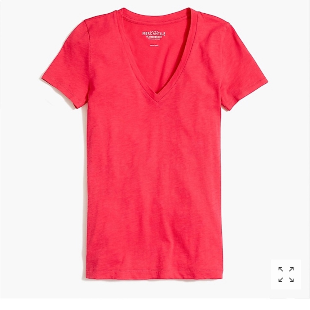 J. Crew featherweight slub cotton v-neck